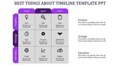 timeline template ppt-Purple